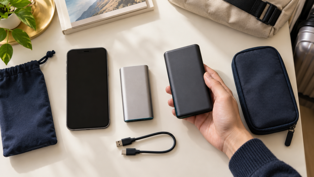 様々な容量のモバイルバッテリー